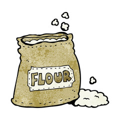 cartoon bag of flour