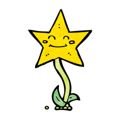cartoon star flower