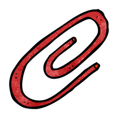 cartoon paperclip