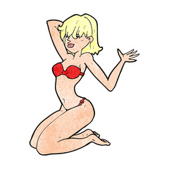cartoon sexy bikini girl