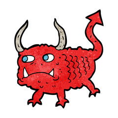 cartoon little demon