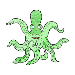 cartoon giant octopus