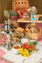 Still Life In Russian Traditional Syle