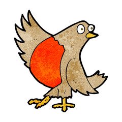 cartoon dancing robin