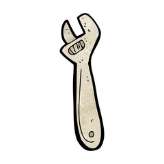 cartoon adjustable spanner