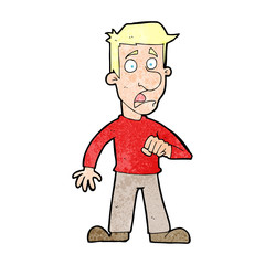 cartoon shocked man