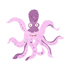 cartoon giant octopus
