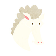 cartoon horse head
