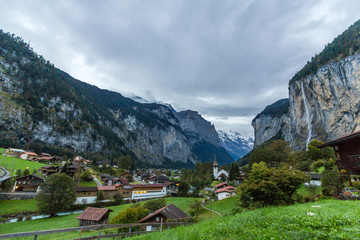 Obraz premium Lauterbrunnen Valley in Switzerland