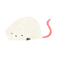 cartoon white mouse