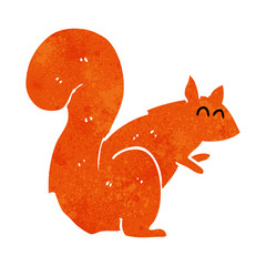 cartoon red squirrel