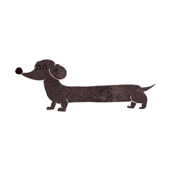 cartoon dachshund