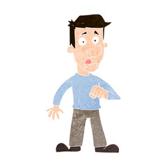 cartoon shocked man