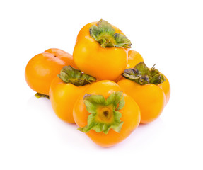 persimmon on white background