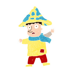 cartoon magical mushroom man
