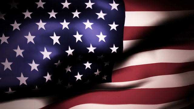 Old Glory 0111: The American flag waves in the breeze (Loop).