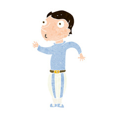 cartoon man in loud clothes