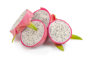Dragon fruit isolated on white background