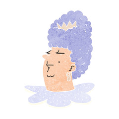 cartoon queen head