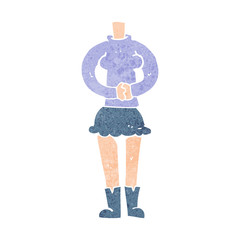 cartoon female body (add photos or mix and match cartoons)