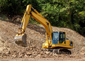 A large excavator