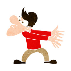cartoon annoyed man gesturing