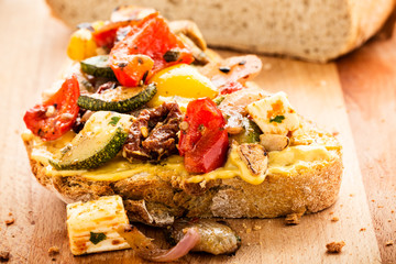 Sandwich mit Grillgemüse - Sandwich with grilled veggies