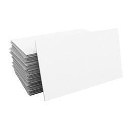 Business Cards Stack Pile Blank Copy Space Your Business Company