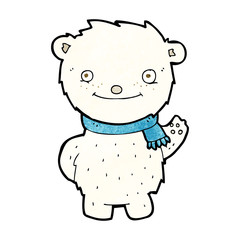 cartoon cute polar bear