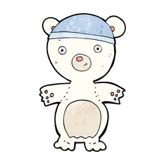 cartoon cute polar bear