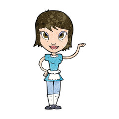 cartoon maid