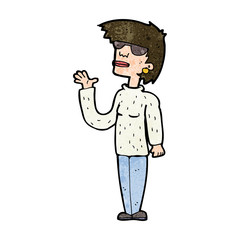 cartoon woman wearing spectacles