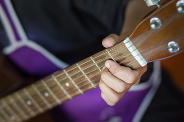 Fototapeta premium Acoustic guitar player