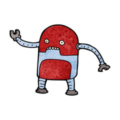 funny cartoon robot