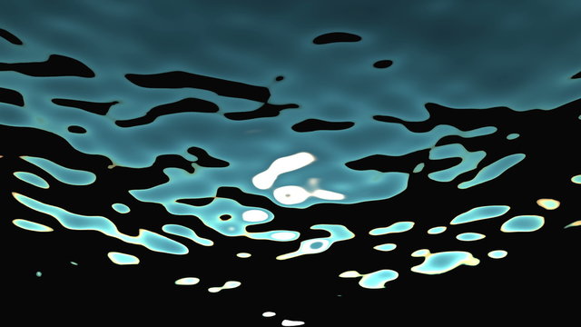 Water FX0318: Abstract underwater ocean waves ripple and flow (Loop).