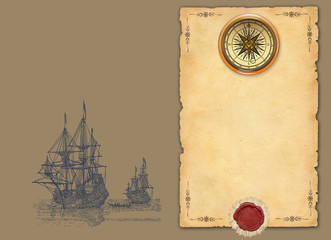 Old pirate map