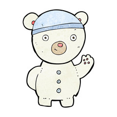 cartoon polar bear cub
