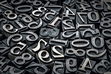 wood type number background