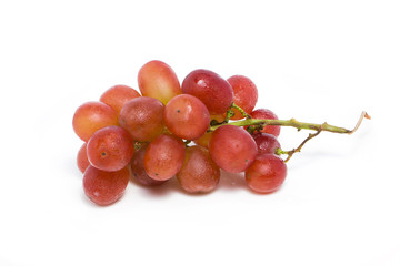 Fresh red grapes.