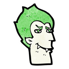 cartoon vampire face
