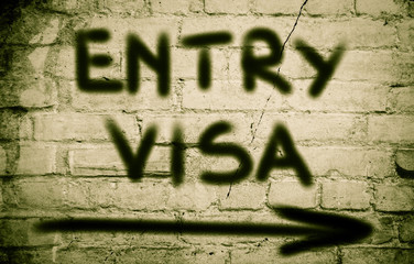 Entry Visa Concept