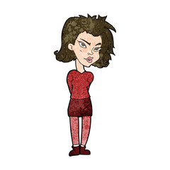 cartoon woman