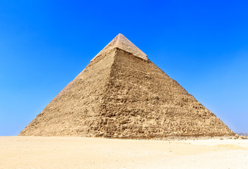 Fototapeta na wymiar pyramids with of Giza in Cairo, Egypt.