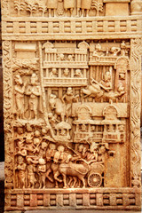 Pillar Carving at Stupa, Sanchi