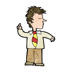 cartoon man making his point