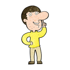 cartoon man with idea