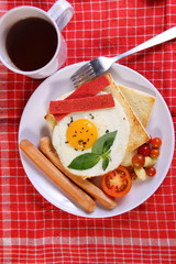 Bullseye Egg on Bread Toast