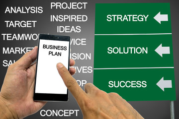 Smart phones in hand.