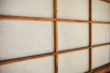texture of Japanese sliding paper door Shoji