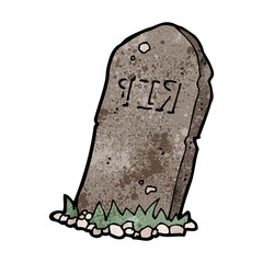 cartoon spooky grave